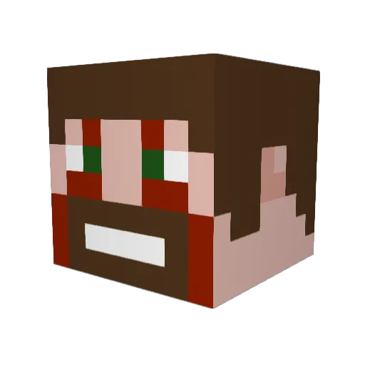 Just_Jethro Minecraft avatar head, 3D render