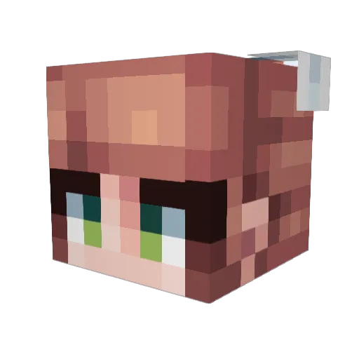 Just_Kadaver Minecraft avatar head, 3D render