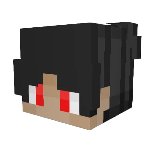 Just_Kur0 Minecraft avatar head, 3D render