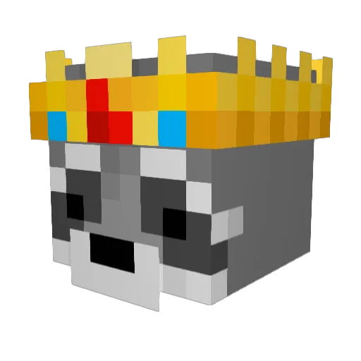 Just_MP Minecraft avatar head, 3D render