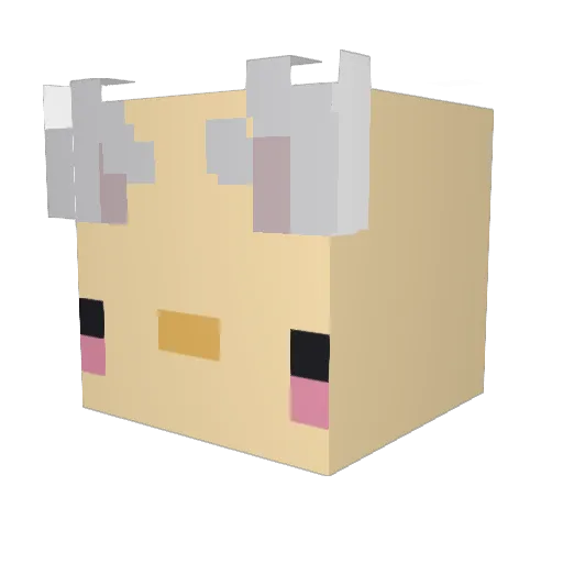 Just_Miss Minecraft avatar head, 3D render