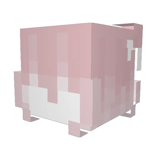 Just_Mizuxy Minecraft avatar head, 3D render