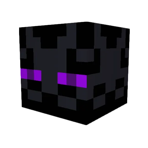 Just_Mute Minecraft avatar head, 3D render