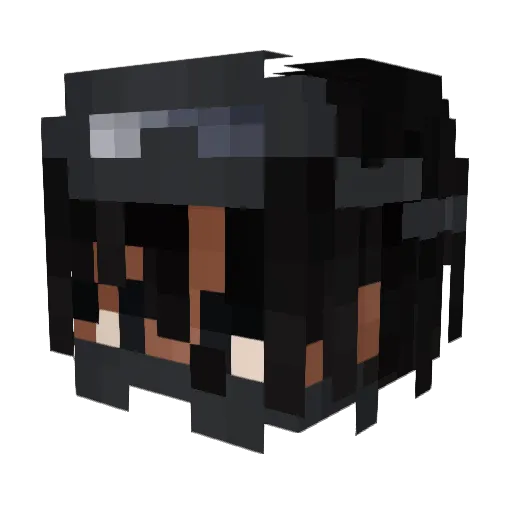 Just_Neo_ Minecraft avatar head, 3D render