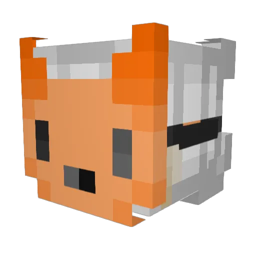 Just_Passer Minecraft avatar head, 3D render