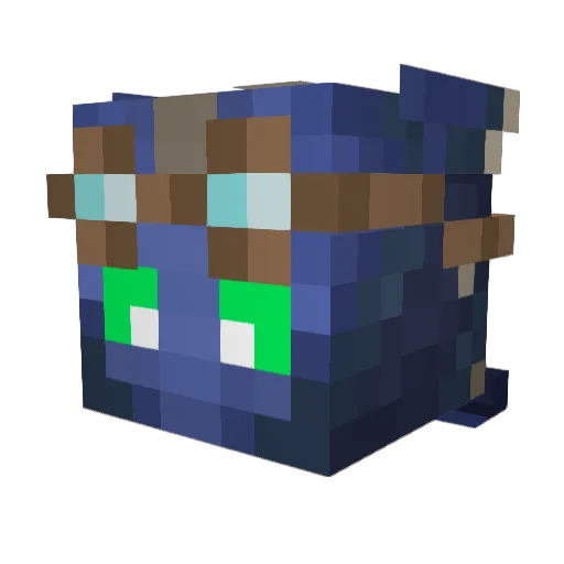 Just_Phantom Minecraft avatar head, 3D render