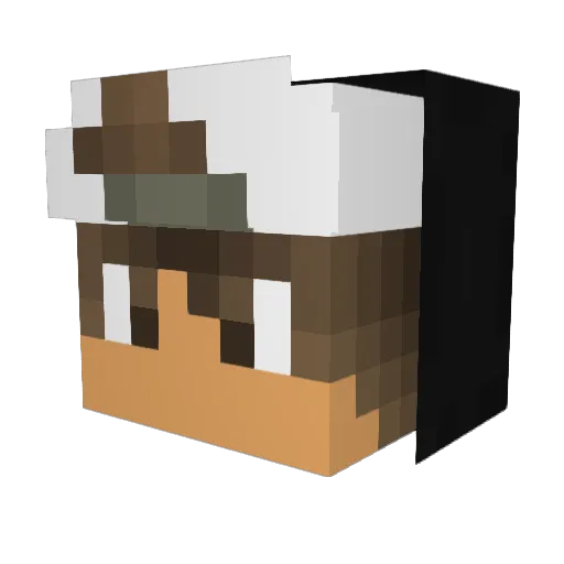 Just_ReFoLix Minecraft avatar head, 3D render