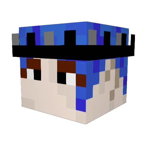 Just_Regicide Minecraft avatar head, 3D render