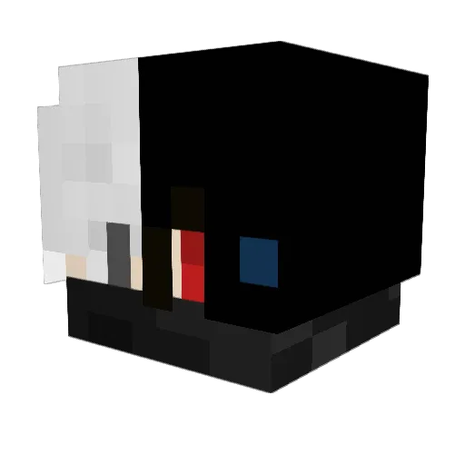 Just_Reuben Minecraft avatar head, 3D render