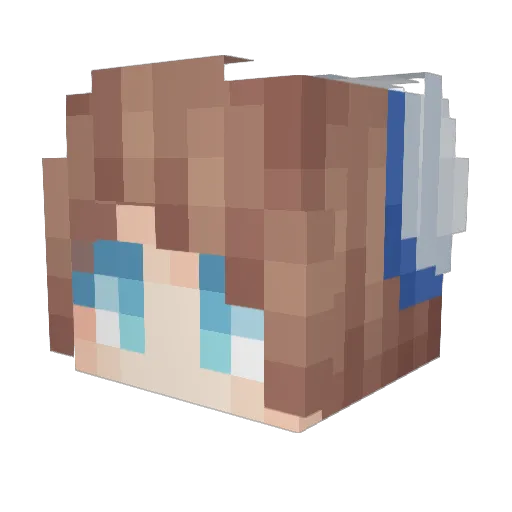 Just_So5o Minecraft avatar head, 3D render