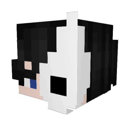 Just_Soulz Minecraft avatar head, 3D render