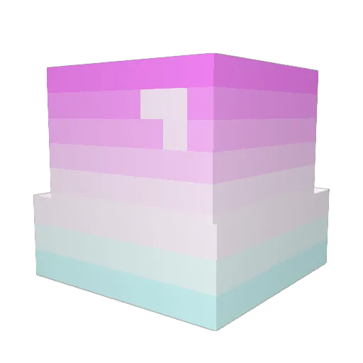 Just_Squiggs Minecraft avatar head, 3D render