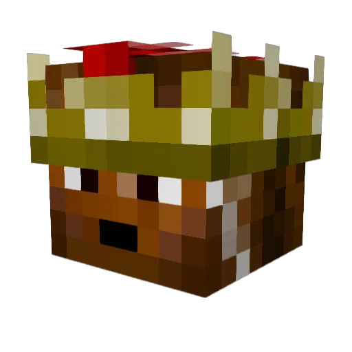 Just_Stop Minecraft avatar head, 3D render
