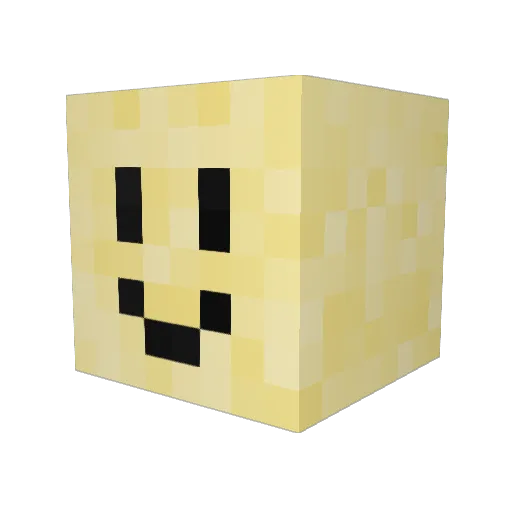 Just_Switch Minecraft avatar head, 3D render