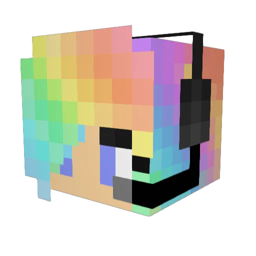 Just_Tiger Minecraft avatar head, 3D render