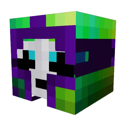 Just_Tink Minecraft avatar head, 3D render