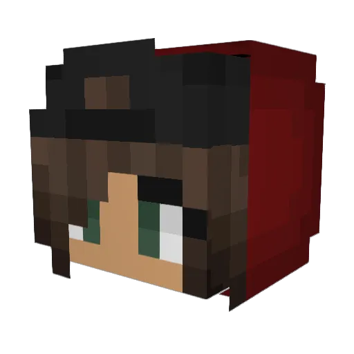 Just_Tj17 Minecraft avatar head, 3D render