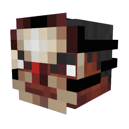 Just_Woods Minecraft avatar head, 3D render