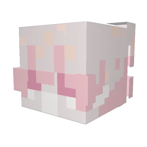 Just__Blank Minecraft avatar head, 3D render