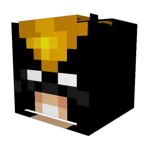 Just_b00p Minecraft avatar head, 3D render