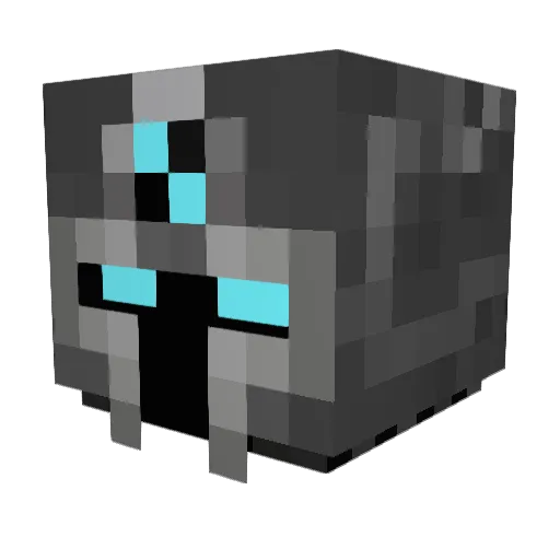 Just_dust Minecraft avatar head, 3D render