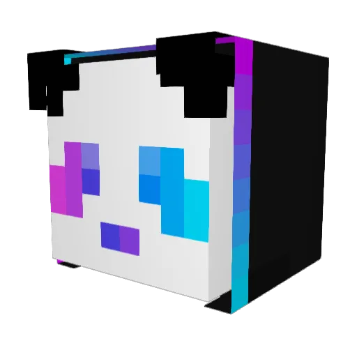 Just_yuri Minecraft avatar head, 3D render