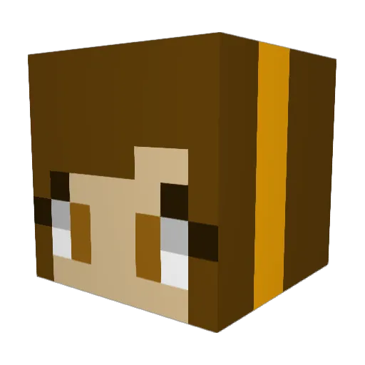 JustaBean1002 Minecraft avatar head, 3D render