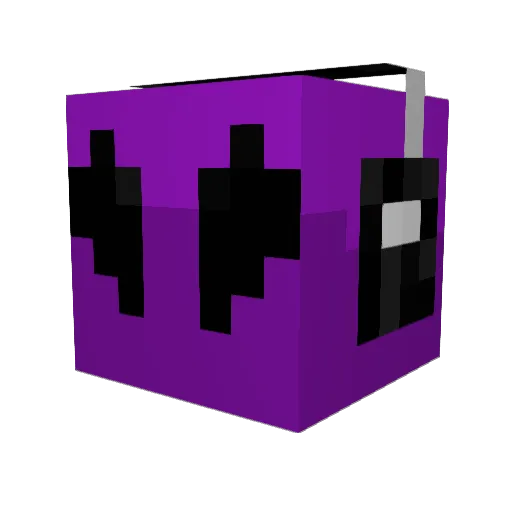 JustaBiii Minecraft avatar head, 3D render