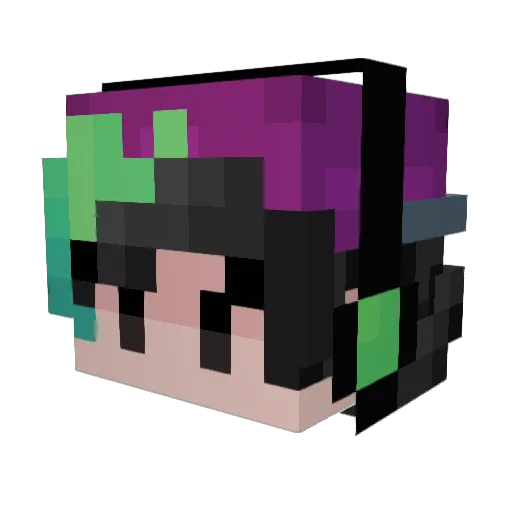 JustaFoon Minecraft avatar head, 3D render