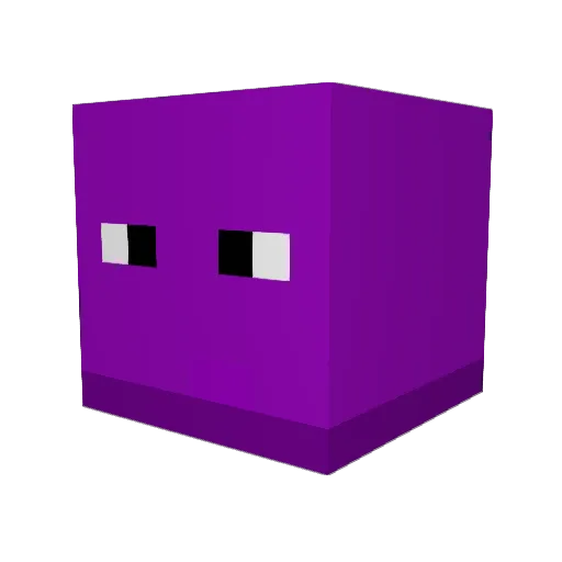 JustaW2011 Minecraft avatar head, 3D render