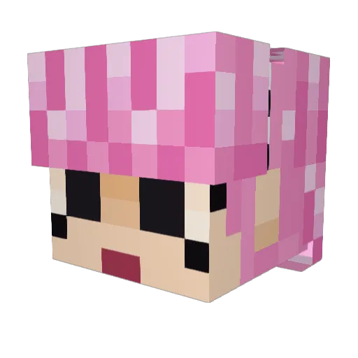 Justab0mb Minecraft avatar head, 3D render