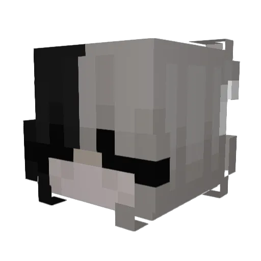 Justaeilish Minecraft avatar head, 3D render