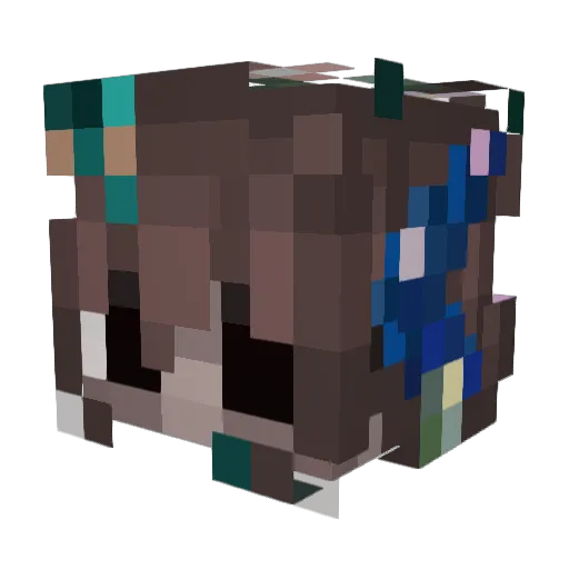 Justanoodle7904 Minecraft avatar head, 3D render