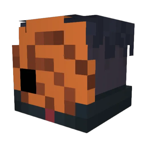 Justcamlo Minecraft avatar head, 3D render