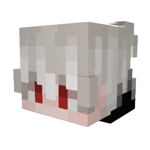 Justclay_ Minecraft avatar head, 3D render