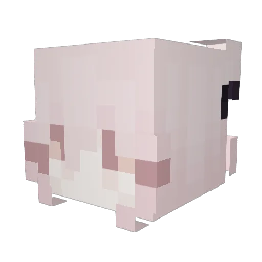 Justenz_ Minecraft avatar head, 3D render