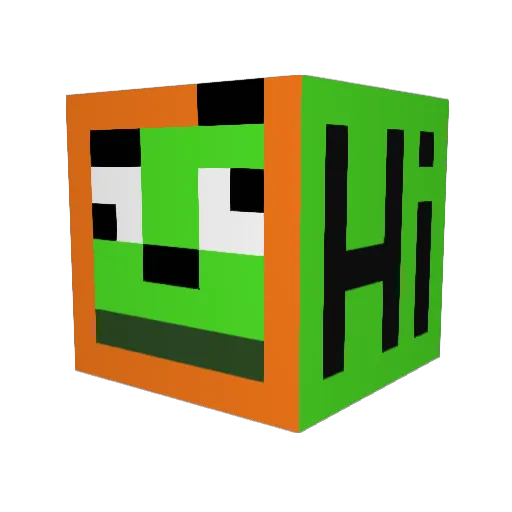 Justgamer2002 Minecraft avatar head, 3D render