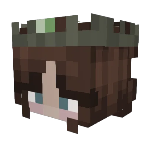 Justharvey08 Minecraft avatar head, 3D render