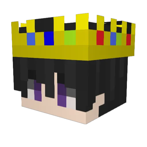 Justhowl_ Minecraft avatar head, 3D render