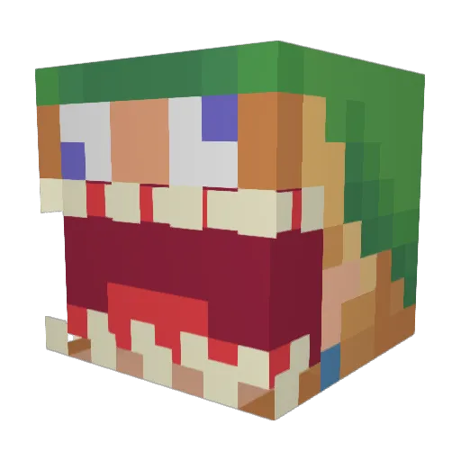 JustiCe4040 Minecraft avatar head, 3D render