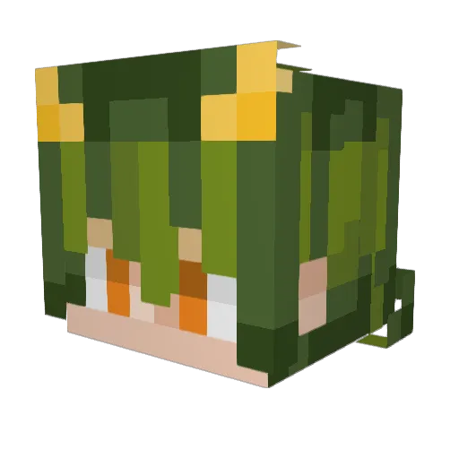 Justicar_ Minecraft avatar head, 3D render
