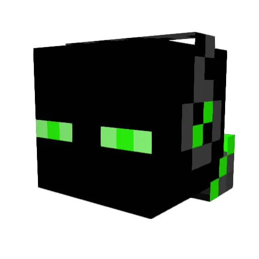 Justice1155 Minecraft avatar head, 3D render