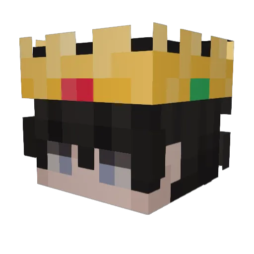 JusticeMan9 Minecraft avatar head, 3D render