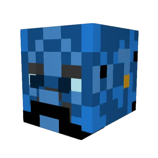 JusticeTheGenie Minecraft avatar head, 3D render