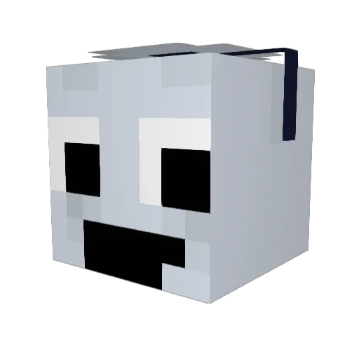 Justicebeta13 Minecraft avatar head, 3D render