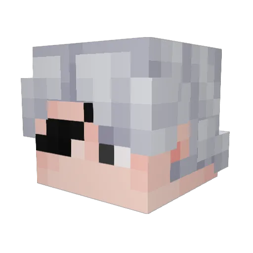 Justieisreal Minecraft avatar head, 3D render