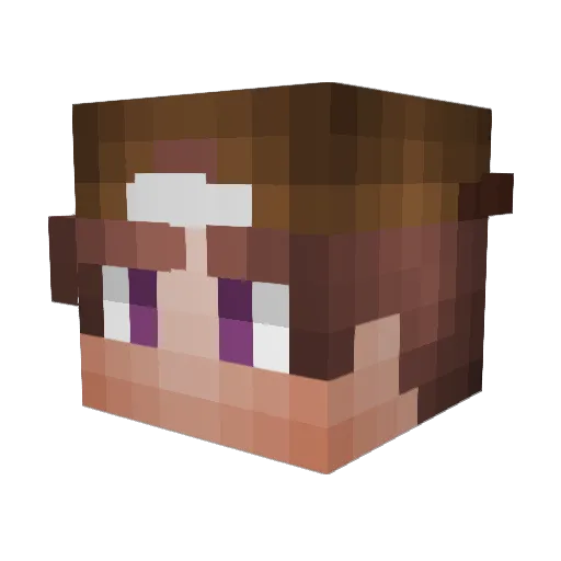 Justified1487 Minecraft avatar head, 3D render