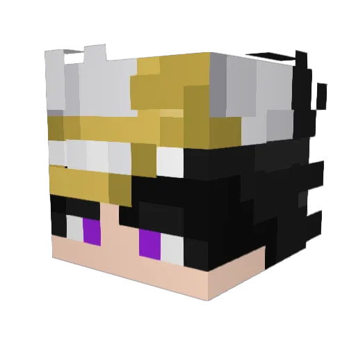 JustifyHD Minecraft avatar head, 3D render