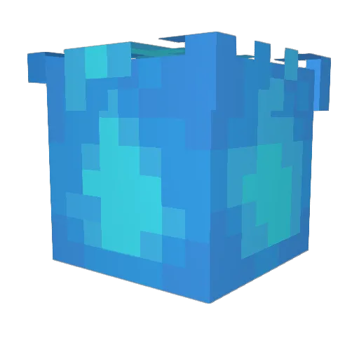 Justillya Minecraft avatar head, 3D render