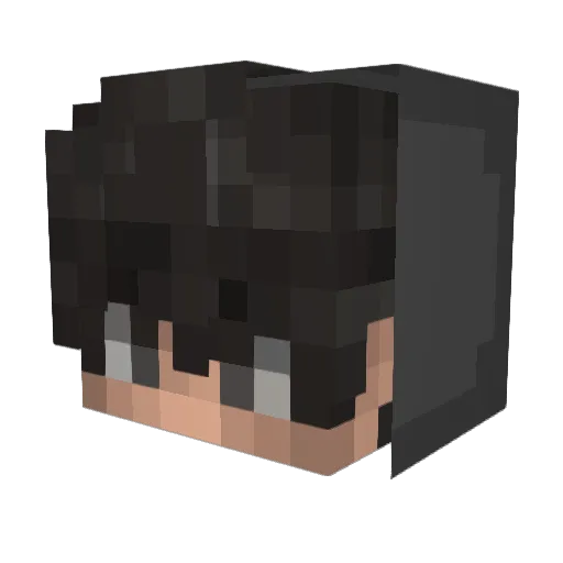 Justin0147 Minecraft avatar head, 3D render